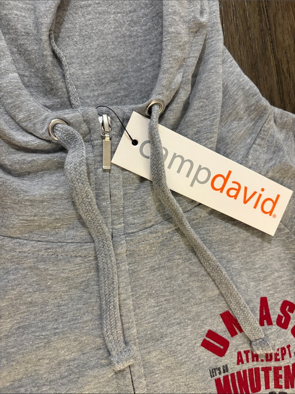 NWT [camp david] UMass Massachusetts Minutemen NCAA Zip-Up Sweatshirt Women’s S - Picture 6 of 10